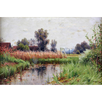 РЕПРОДУКЦИИ НА КАРТИНИ Летен пейзаж с маковe (1920)